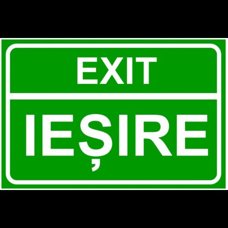 Semn exit si iesire