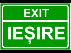 Semn exit si iesire