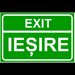 Semn exit si iesire